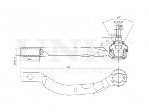 Наконечник рулевой левый SSP-10134 UNIO