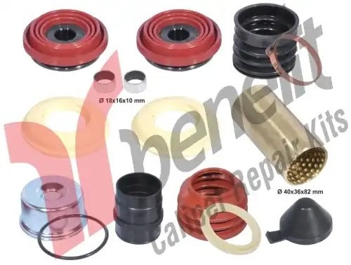 Ремкомплект суппорта KNORR SB6,SB7 (пятаки,уплотнители,заглушки,пыльники,втулки) 1510 BENEFITAUTO