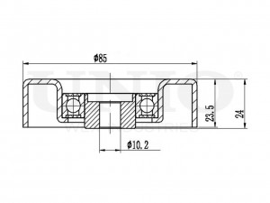 Ролик направляющий приводного ремня TNS-10072 UNIO