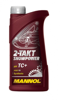 Масло моторное синтетическое для снегоходов 7201 2T Snowpower TC, FD 1л 1430 MANNOL