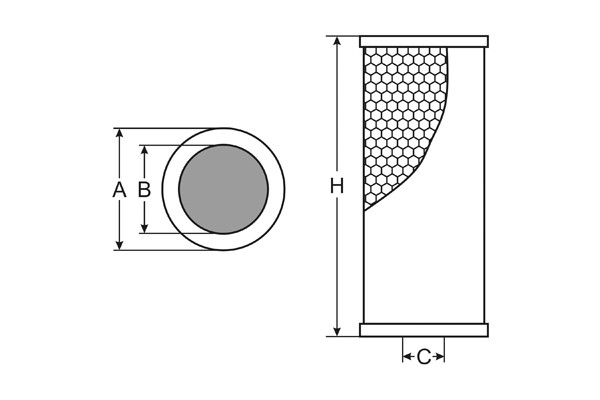 Фильтр масляный SH420P SCT