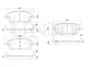 Колодки тормозные диск. передние BRP-20093 UNIO