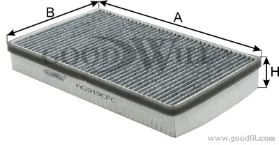 Фильтр салона угольный AG919CFC AG 919 CFC GOODWILL