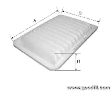 Фильтр воздушный AG538ECO AG 538 ECO GOODWILL