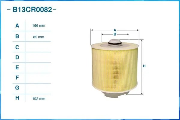 Фильтр воздушный B13CR0082 B13CR0082 CWORKS