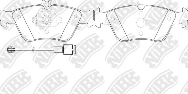 Колодки тормозные MERCEDES (W210,W202,C208) (2.0/2.8) передние (4шт.) NIBK PN0026W NIBK