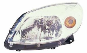 фара левая! Renault Sandero 10> 5511170LLDEM1 DEPO