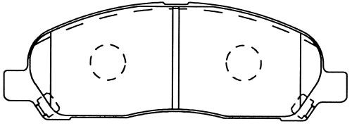 D6097-01 колодки дисковые п.\ Mitsubishi Chariot 97> D6097 MK KASHIYAMA