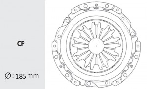 Корзина сцепления HYUNDAI Accent (95-) (1.3) (SOHC) VALEO PHC HDC34 VALEO PHC