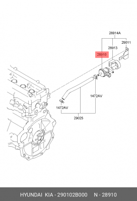 регулятор давления топлива!\ Hyundai Accent 290102B000 HYUNDAI