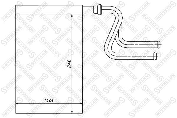 радиатор печки!\ Ford Mondeo all 93-96 10-35024-SX STELLOX