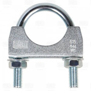 Хомут глушителя U-образный D=43 мм (стремянка) оцинкованная сталь UC 43 Z TRIALLI