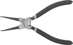 щипцы прямые! для стопорных колец с ПВХ рукоятками сжим, 180мм, 12-65мм\ IRSP180 THORVIK