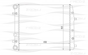 Радиатор SKODA Fabia 99-VW Fox/Polo 01- KK0189 KK0189 FREE Z