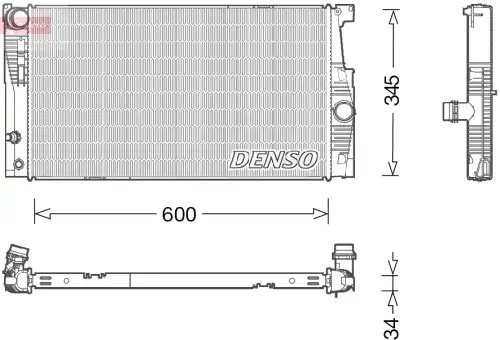 РАДИАТОР DRM05005 (10013210/131118/0020234, ИНДОНЕЗИЯ) DRM05005 DENSO