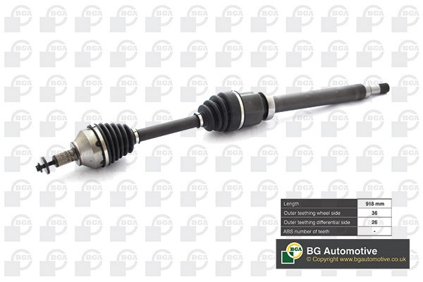 ПОЛУОСЬ Ford Focus 2006-2012, Focus C-Max 2003-2007 BGA DS2332R BG AUTOMOTIVE
