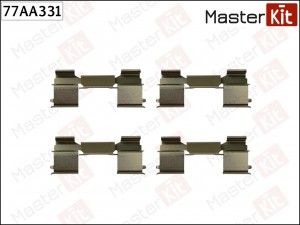 Комплект установочный тормозных колодок FIAT DUCATO 07-06-, PEUGEOT BOXER 04-06- 77AA331 MASTER KIT