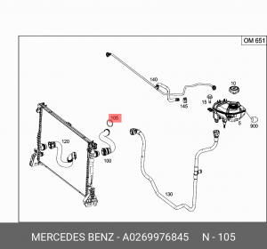 MERCEDES BENZ C209 CLK COUPE (2002>) 37*3,5*44 A 026 997 68 45 MERCEDES BENZ