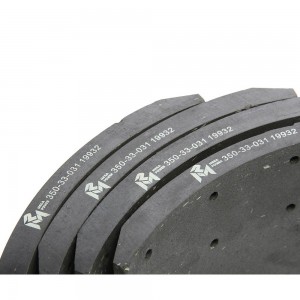 Накладка тормозной колодки SCANIA 3,4 series стандарт (413х203мм) (4шт.) MEGAPOW 350-33-031 MEGA POWER