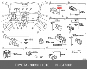 ЛАМПА 12V 1,4W Б/Ц 90981-11018 90981-11018 TOYOTA