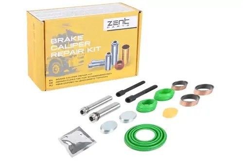 р/к дискового тормоза! (мр) направляющие, втулки, болты, крышка, смазка DAF, MB Z72227 ZENTPARTS