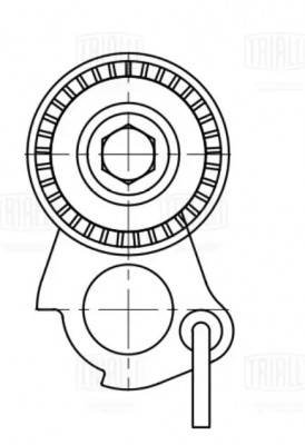 Ролик приводного ремня с натяжным механизмом CM5079 TRIALLI