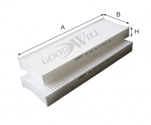 Фильтр салона AG2972KCF AG 297 2K CF GOODWILL
