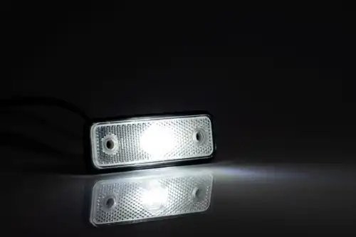 фонарь габаритный! LED, белого цвета, 102х36, с проводом 0.5м \ FT004BLED FRISTOM