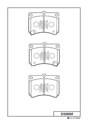 D3066M-01 333 02=Y03-560WK !колодки дисковые п.\ Mazda 323 BG/BA 1.8i 16V/2.0D & D3066M MK KASHIYAMA