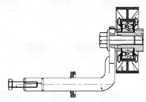 Ролик привод. ремня для а/м BMW X5 E53 (99-) 3.0d [M57N] (ролик с кронштейном) г CM5081 TRIALLI