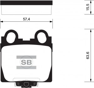 Колодки тормозные LEXUS GS (97-) (3.0/4.3),IS (99-) (2.0/3.0) задние (4шт.) SANG SP1554 SANGSIN