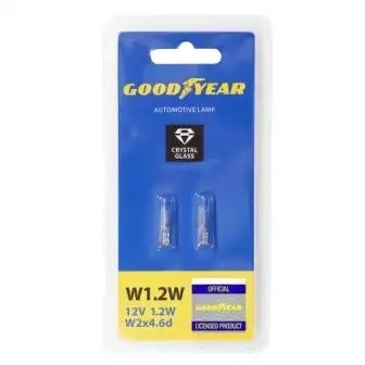 Лампа 12V W1.2W W2x4.6d блистер (2шт.) GOODYEAR GY015202 GOODYEAR