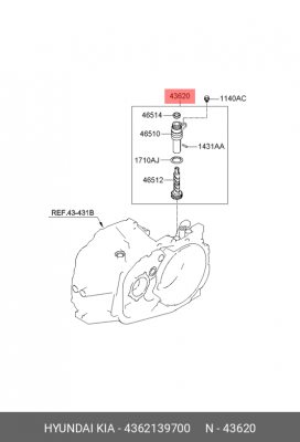 Датчик скорости Ix35'10- HYUNDAI/KIA 4362139700 HYUNDAI KIA