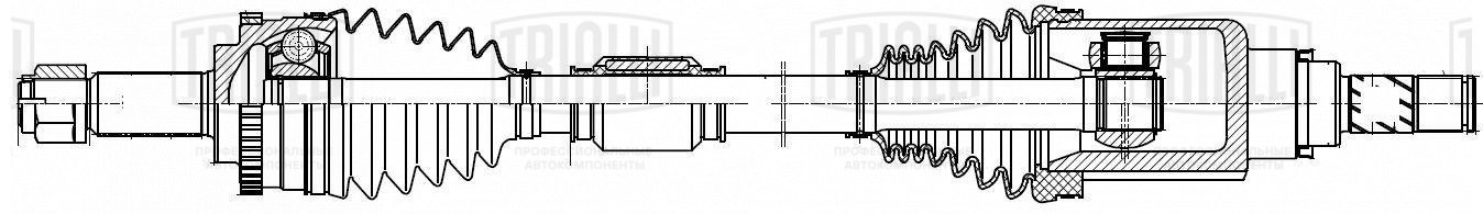 Привод перед. прав. для ам Лада Vesta Sport (18-) (AR 851) AR 851 TRIALLI