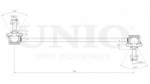 Стойка стабилизатора передняя SSP-50004 UNIO