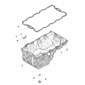 Картер масляный 3310 дв.Cummins ISF 3.8 Евро-4 (2 масляных канала) (5302031 / 52 0439 HAFFEN