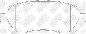 Колодки тормозные SUZUKI Carry передние (4шт.) NIBK PN1832 NIBK