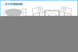 Тормозные колодки передние Low Metallic C11CR0039 C11CR0039 CWORKS