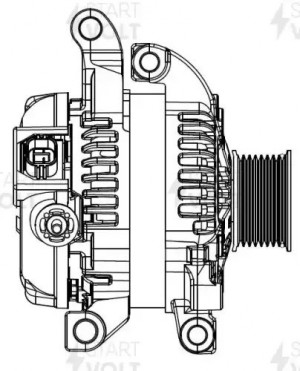 Генератор для а/м Lexus LX (07-) 5.7i/Toyota Land Cruiser 200 (10-) 4.6i 150A (L LG 1952 START VOLT