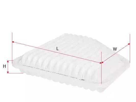 Фильтр воздушный  TOYOTA ESTIMA 3,5 2006 -   TOYOTA VANGUARD 3,5 2005 -  A3306 A3306 SAKURA