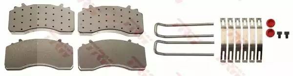 GDB5114 колодки тормозные дисковые! (без р/к ALC4056) 22.5'\ MAN TGX/TGS GDB5114 TRW