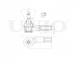 Наконечник рулевой правый SSP-10162 UNIO