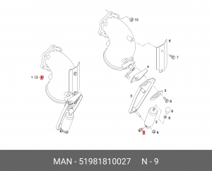 Штуцер 51981810027 MAN