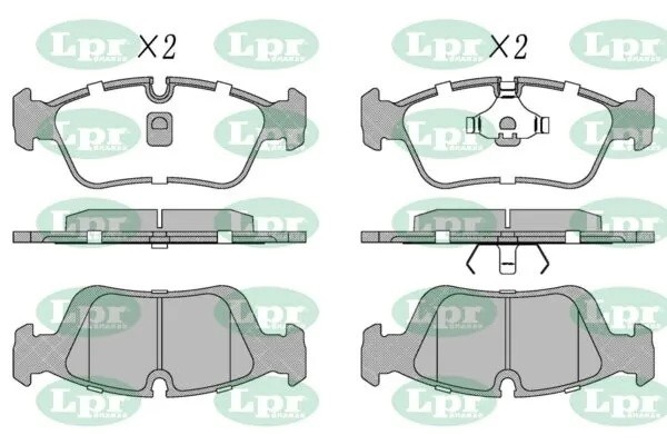 Комплект тормозных колодок 05P331 05P331 LPR