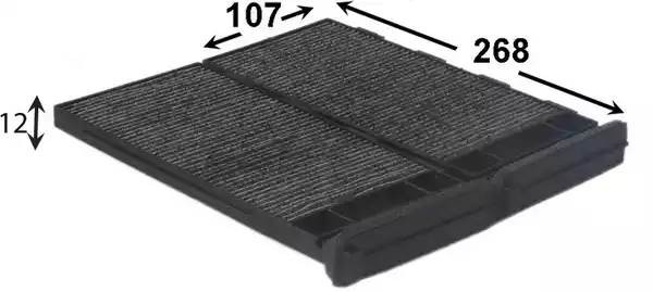 Фильтр воздушный салона PEUGEOT Partner (M49) JS ASAKASHI AC203CSET JS ASAKASHI