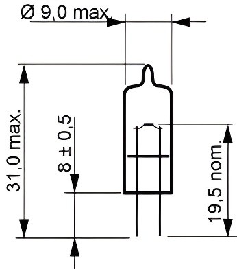 Лампа CAR 891 12.8V 8W G4 NVA C1 (1) STANDARD 68167 68167 NARVA