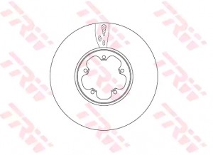 Диск тормозной передний FORD TRANSIT 08/13- DF6752S DF6752S TRW