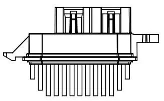 Резистор э вент. отоп. для а м Nissan Qashqai (13-) (UK) (LFR 14E4) LFR 14E4 LUZAR