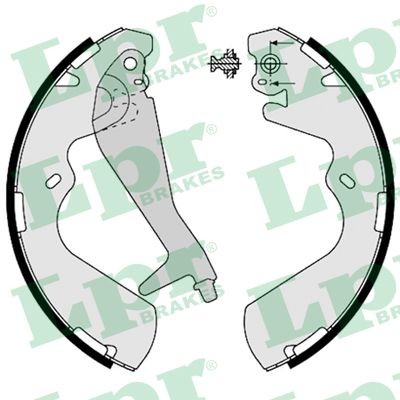 колодки барабанные задние!\ Hyundai H-1/Plaza/Starex 2.0/2.4/2.5TD 96> 08240 LPR