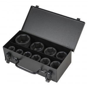 Набор головок ударных 3/4 56мм 10 пр. (17-46мм) мет. кейс. (ATAS063) ATAS063 AIRLINE